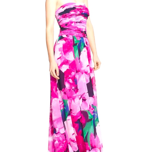 Lauren Ralph Lauren Dresses & Skirts - Ralph Lauren Floral Strapless Georgette Gown